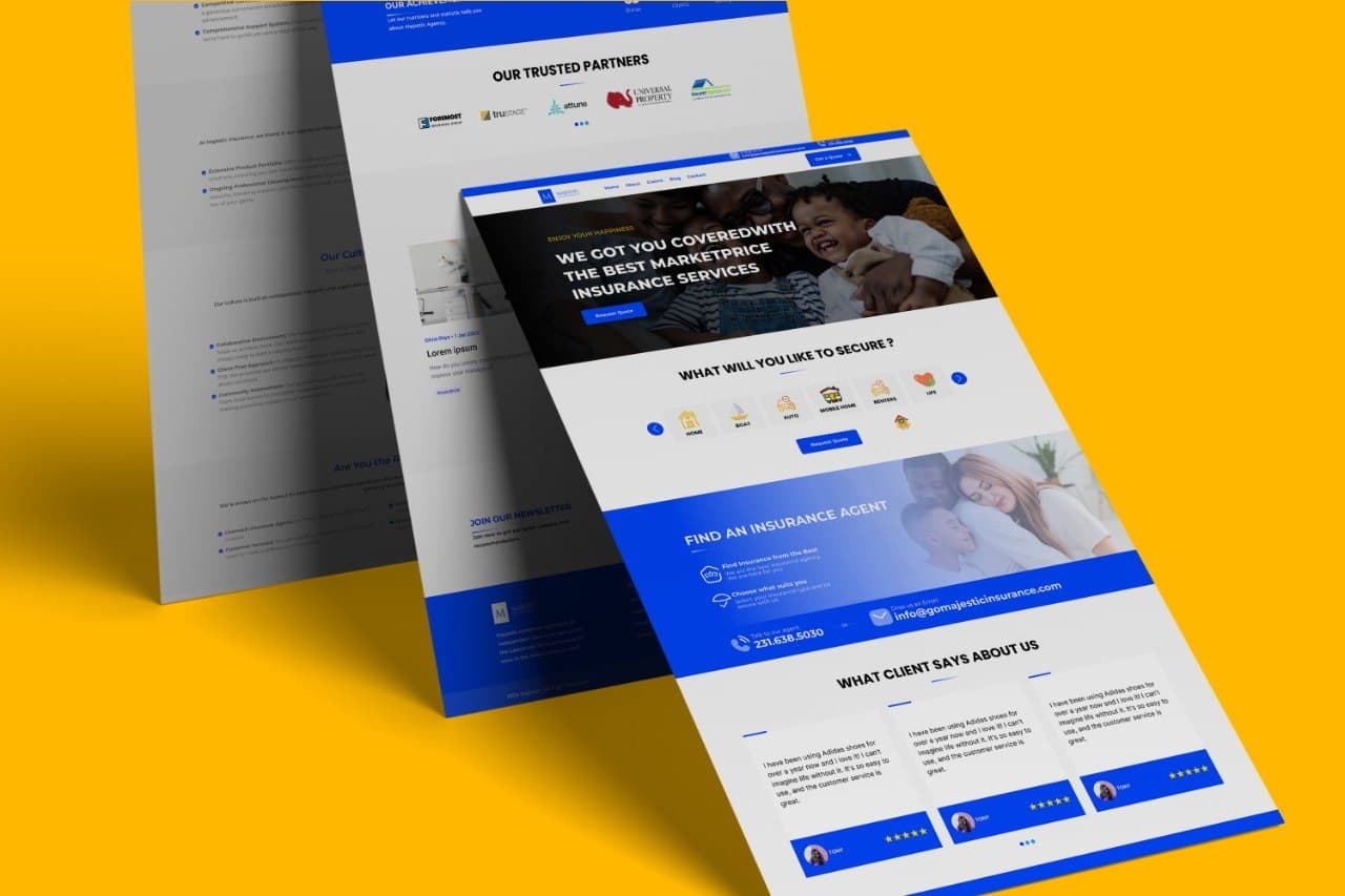 Majestic Insurance — Web&Buzz project